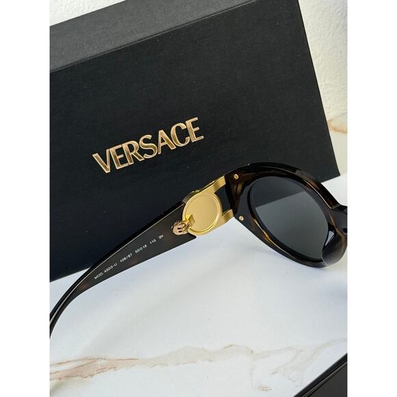 NEW Versace VE4503D Medusa Havana Brown Cat Eye Sunglasses main image 8